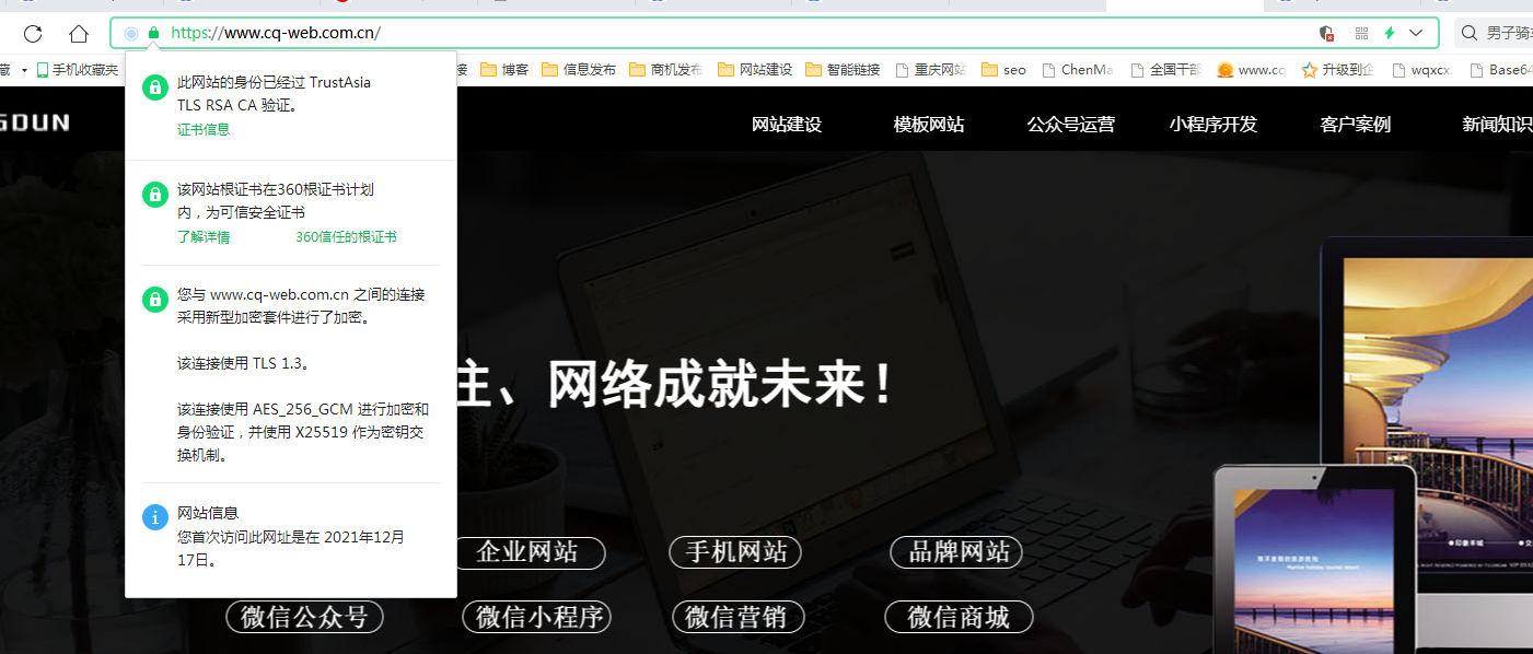 https瀏覽器展示